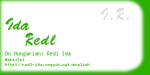 ida redl business card